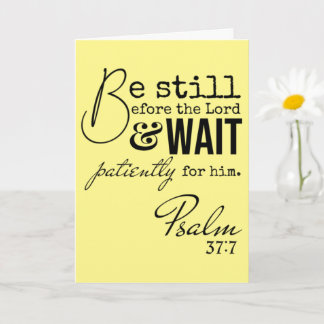 Psalm Be Still Easter Scripture Blank Religious Card