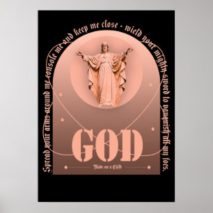 psalm bible god made me a child poster