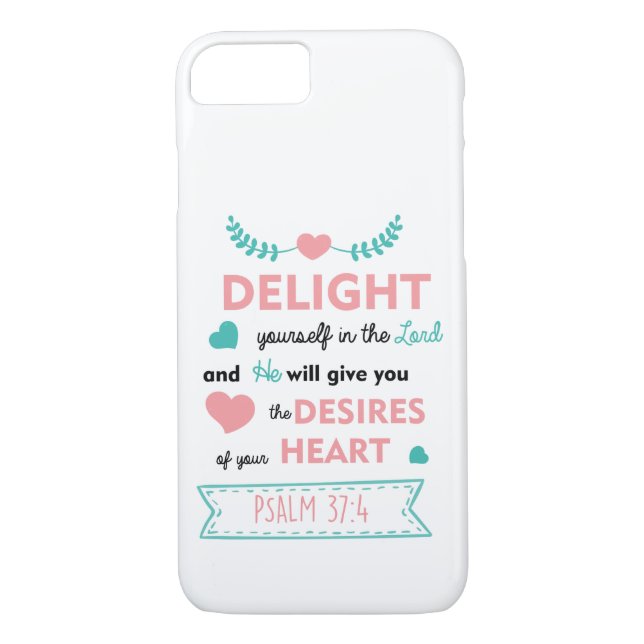 Psalm Bible Verse Christian iPhone 7 Case (Back)