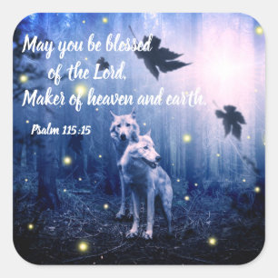 Psalm Bible Verse Christian Scripture Stickers