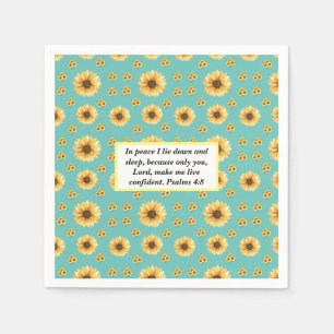 Psalm biblical quotes napkin