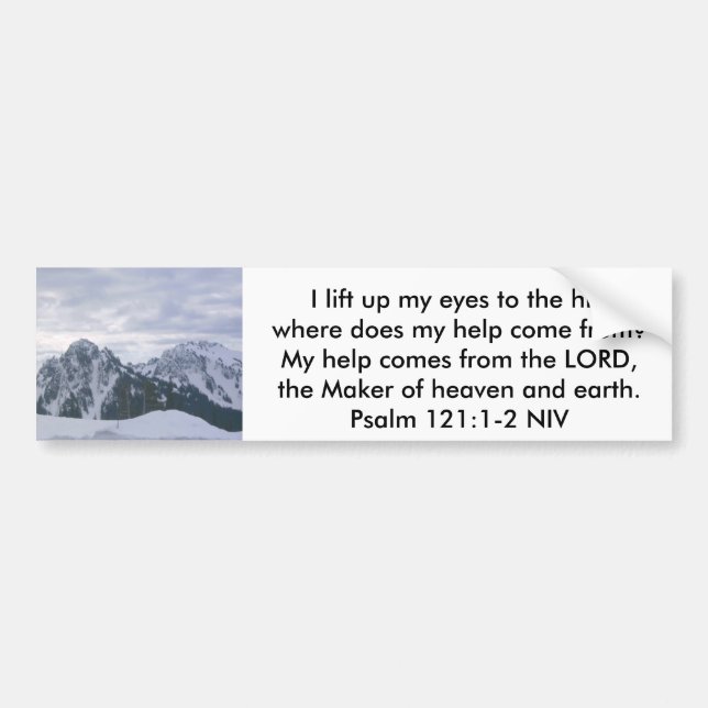 Psalm Bumper Sticker (Front)