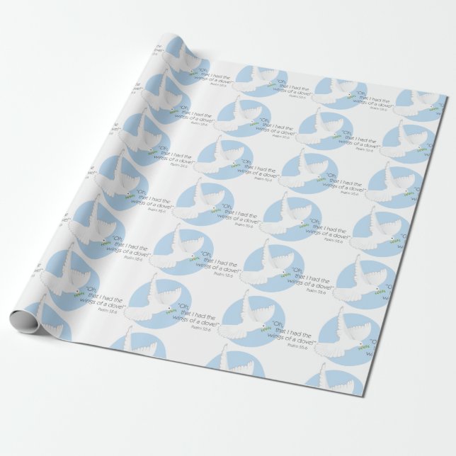 Psalm Dove Wrapping Paper (Unrolled)