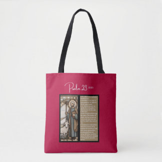 Psalm Message - Psalm 23 - Tote Bag