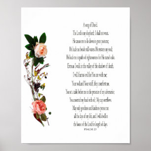 Psalm, Rose Flower, Value Poster Paper (Matte)