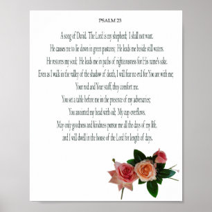 Psalm, Rose Flower, Value Poster Paper (Matte)