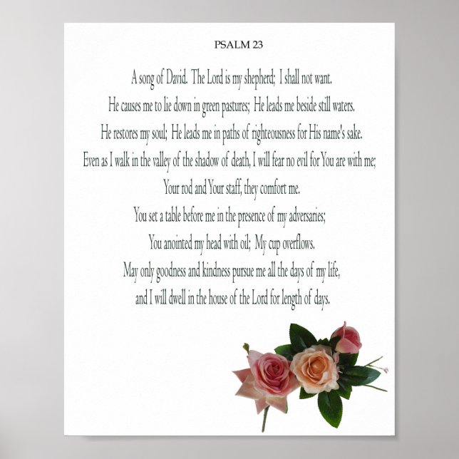 Psalm, Rose Flower, Value Poster Paper (Matte) (Front)