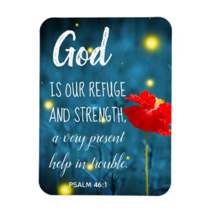 Psalm Scripture Magnet   Inspirational Bible Quote