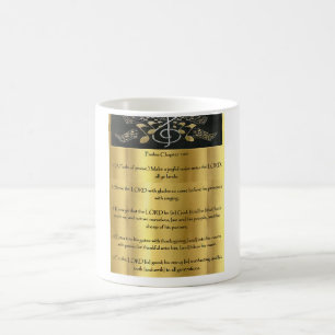 Psalms 100 - Gold Coffee Mug