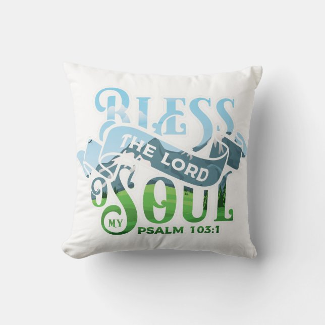Psalms 103 Christian Design Cushion (Front)