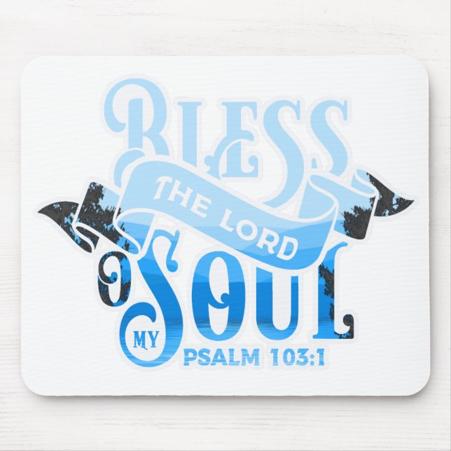 Psalms 103 Christian Design Mouse Mat (Front)