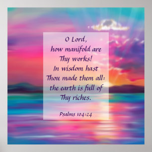 Psalms 104:24 poster