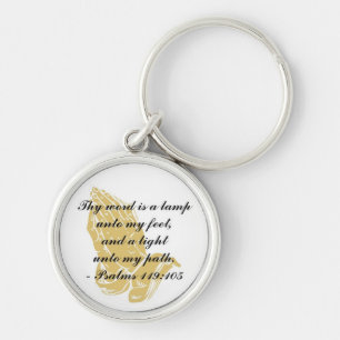 Psalms 119:105 Keychain