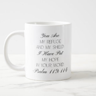 Psalms 119:114 Hope Bible Verse Mug 