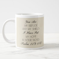 Psalms 119:114 Hope Bible Verse Mug