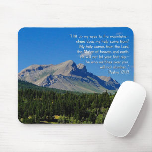 Psalms 121:1-3 mouse mat