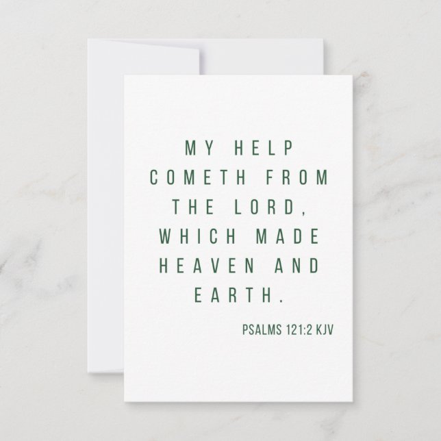 Psalms 121:2 KJV Bible Scripture Greeting Card (Front)