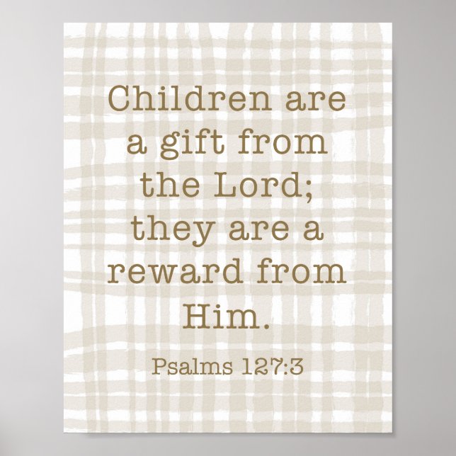 Psalms 127 Scripture Wall Art (Front)