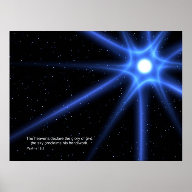 Psalms 19:2 poster (Front)