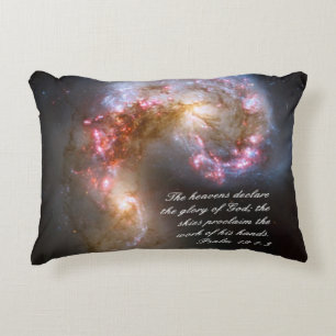 Psalms 19 Inspirational Decorative Cushion