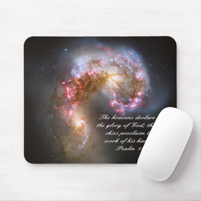 Psalms 19 Inspirational Mouse Mat (With Mouse)