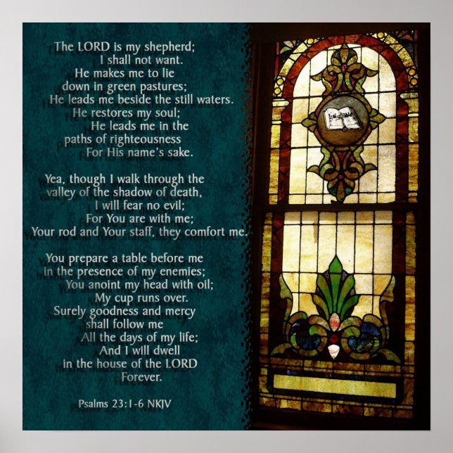 Psalms 23 poster (Front)