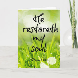 Psalms 23 Praying for You Card