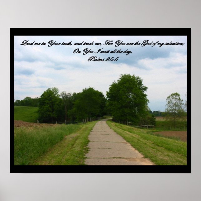 Psalms 25:5 Poster (Front)