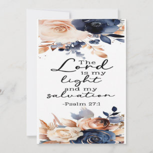 Psalms 27:1 Encouragement Card