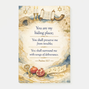 Psalms 32:7 - You are my hiding place Post-it Notes
