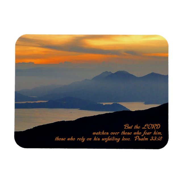 Psalms 33:18 Inspirational Magnet (Horizontal)