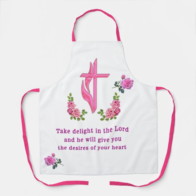 Psalms 37:4  apron (Front)