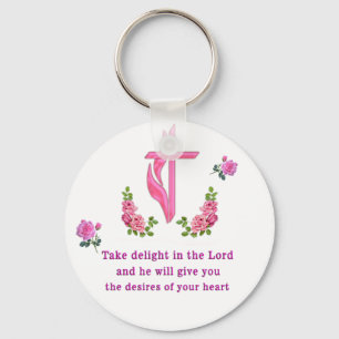 Psalms 37:4 key ring