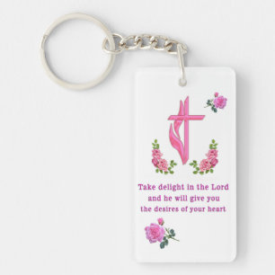 Psalms 37:4 key ring