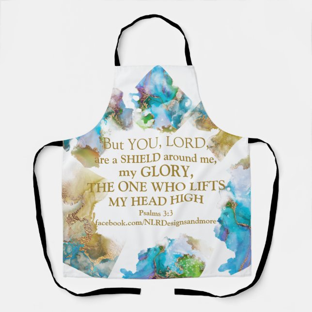 Psalms 3:3 My Shield Apron (Front)
