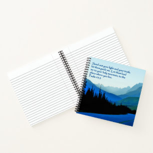 Psalms 43:3 Inspirational Notebook
