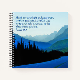 Psalms 43:3 Inspirational Notebook