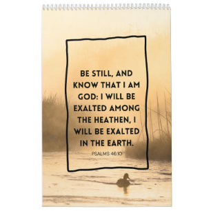 Psalms 46:10 KJV Be Still Christian Bible Verse  Calendar