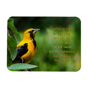 Psalms 55:22 Inspirational Magnet