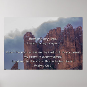 Psalms 61:1-2 poster