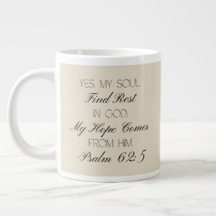 Psalms 62:5 Hope Bible Verse Mug 