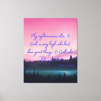 Psalms 71:19 Bible Verse KJV Pic Wall Art