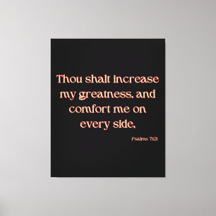Psalms 71:21 Bible Verse KJV Wall Art