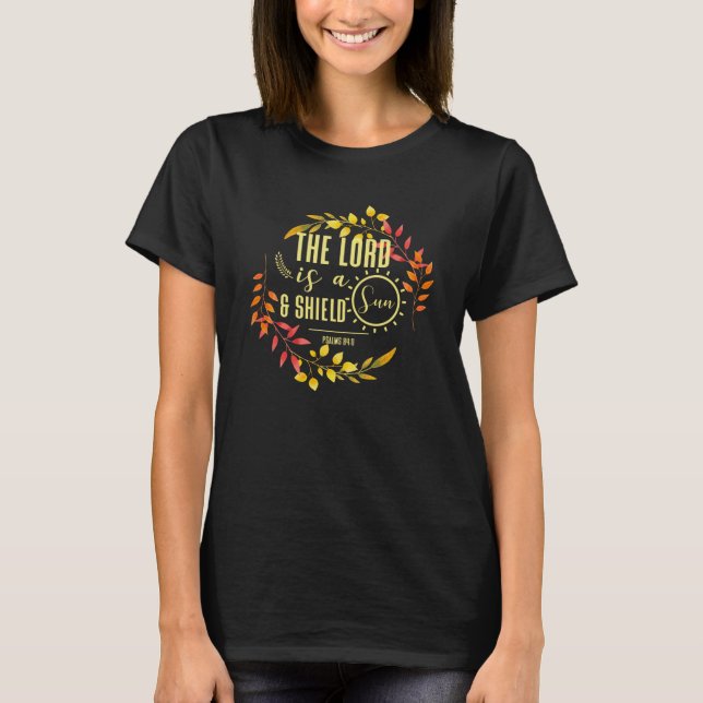 Psalms 84:11 Christian Bible Verse Quote T-Shirt (Front)