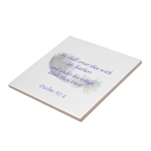 Psalms 91:4 He shall cover thee with his feathers Tile