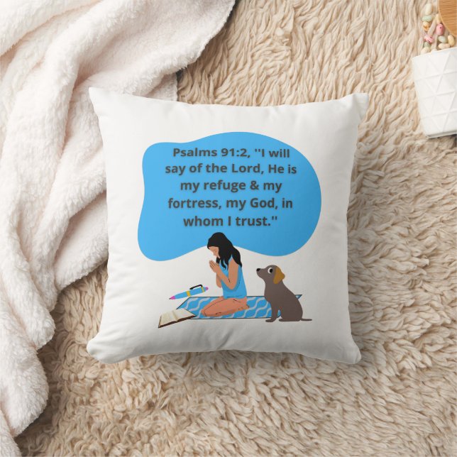 Psalms 91 Accent Pillow (Blanket)