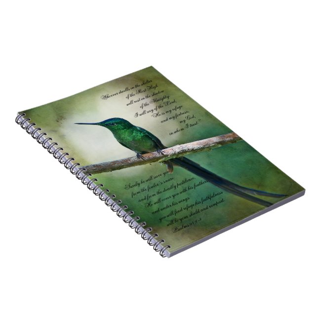 Psalms 91 Inspirational Notebook (Right Side)