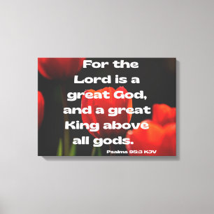 Psalms 95:3 Bible Verse KJV Pic Wall Art