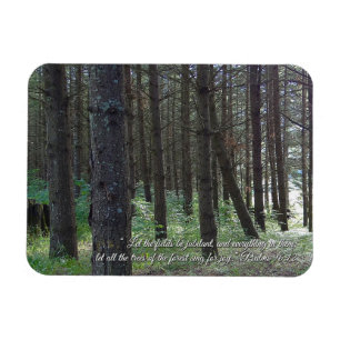 Psalms 96:12 Inspirational Magnet