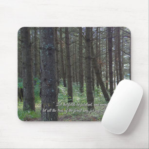 Psalms 96:12 Inspirational Mouse Mat